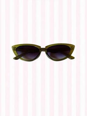 Olive Green Cat-Eye Sunglasses - Women Accessories